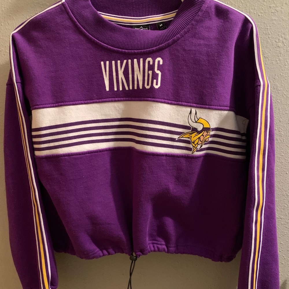 Minnesota Vikings NFL Crop Sweatshirt M